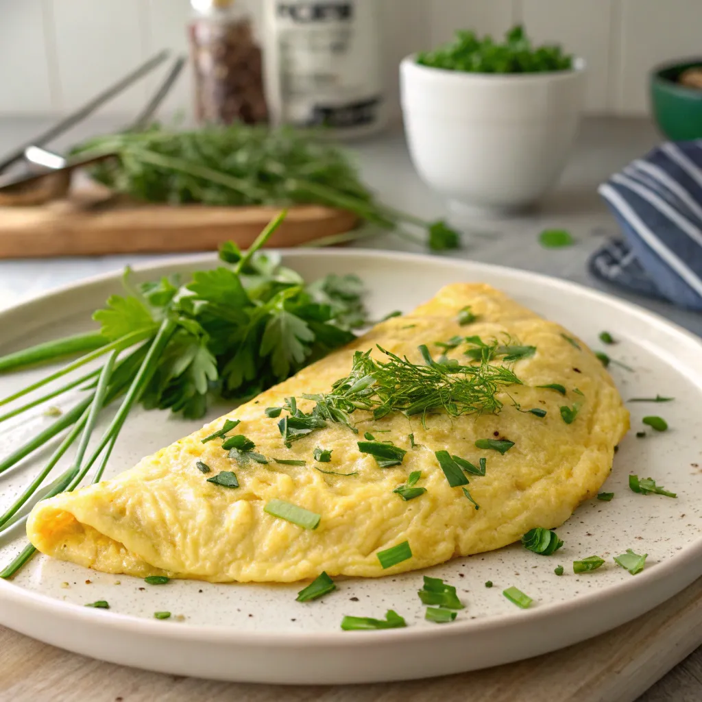 Omelette with Fresh Herbs